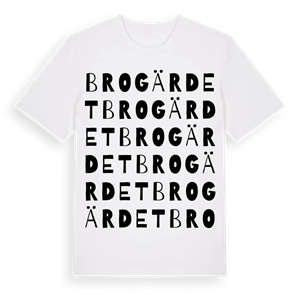 Brogärdet ordlek t-shirt – ekologisk bomull t-shirt från Pinshirt