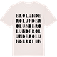 Vintage White t-shirt med Brolund ordlek t-shirt