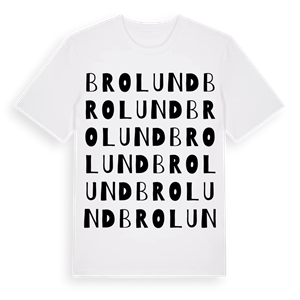 Brolund ordlek t-shirt – ekologisk bomull t-shirt från Pinshirt