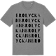 Mid Heather Gray t-shirt med Brolyckan ordlek t-shirt