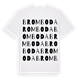 White t-shirt med Bromboda ordlek t-shirt