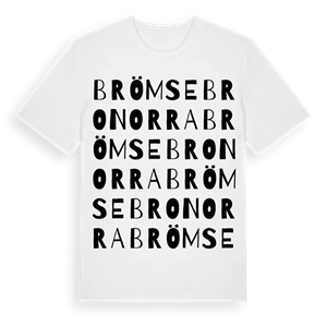 Brömsebro Norra ordlek t-shirt – ekologisk bomull t-shirt från Pinshirt