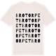 Vintage White t-shirt med Brotorpet ordlek t-shirt
