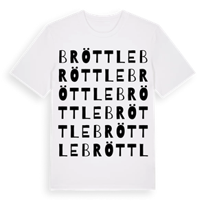 Bröttle ordlek t-shirt – ekologisk bomull t-shirt från Pinshirt
