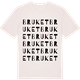 Vintage White t-shirt med Bruket ordlek t-shirt