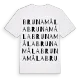 Brunamåla ordlek t-shirt