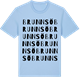 Blue Soul t-shirt med Brunnsö ordlek t-shirt