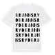 White t-shirt med Brunnsryd ordlek t-shirt