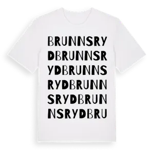 Brunnsryd ordlek t-shirt – ekologisk bomull t-shirt från Pinshirt