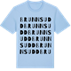 Blue Soul t-shirt med Brunnsudd ordlek t-shirt