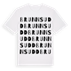 White t-shirt med Brunnsudd ordlek t-shirt