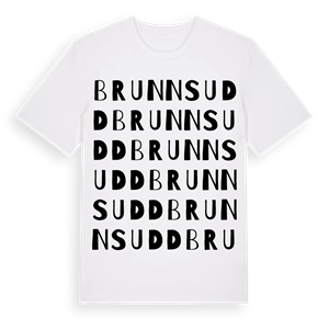 Brunnsudd ordlek t-shirt – ekologisk bomull t-shirt från Pinshirt