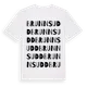 White t-shirt med Brunnsudd ordlek t-shirt