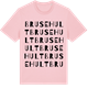 Pink Cotton t-shirt med Brusehult ordlek t-shirt