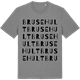 Mid Heather Gray t-shirt med Brusehult ordlek t-shirt