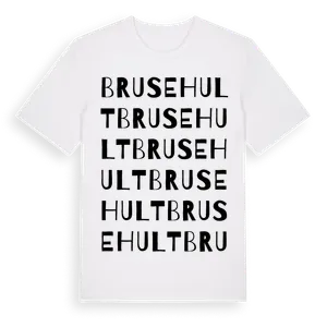 Brusehult ordlek t-shirt – ekologisk bomull t-shirt från Pinshirt