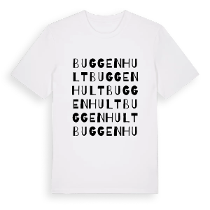 Buggenhult ordlek t-shirt – ekologisk bomull t-shirt från Pinshirt