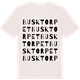 Vintage White t-shirt med Busktorpet ordlek t-shirt