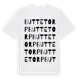 White t-shirt med Buttetorp ordlek t-shirt