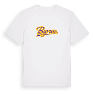 Byrum baseball t-shirt – ekologisk bomull t-shirt från Pinshirt