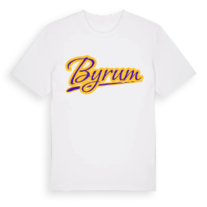 Byrum baseball t-shirt – ekologisk bomull t-shirt från Pinshirt