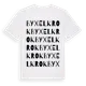 White t-shirt med Byxelkrok ordlek t-shirt