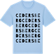 Blue Soul t-shirt med Cedersberg ordlek t-shirt