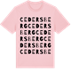 Pink Cotton t-shirt med Cedersberg ordlek t-shirt