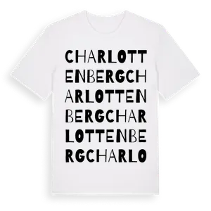 Charlottenberg ordlek t-shirt – ekologisk bomull t-shirt från Pinshirt