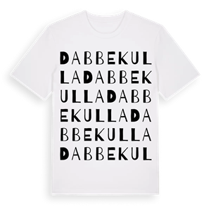 Dabbekulla ordlek t-shirt – ekologisk bomull t-shirt från Pinshirt