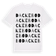 White t-shirt med Dackebo ordlek t-shirt