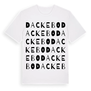 Dackebo ordlek t-shirt – ekologisk bomull t-shirt från Pinshirt