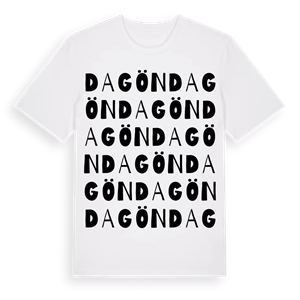 Dagön ordlek t-shirt – ekologisk bomull t-shirt från Pinshirt