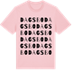 Pink Cotton t-shirt med Dagsbo ordlek t-shirt