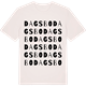 Vintage White t-shirt med Dagsbo ordlek t-shirt