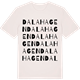 Vintage White t-shirt med Dalahagen ordlek t-shirt