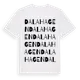 White t-shirt med Dalahagen ordlek t-shirt