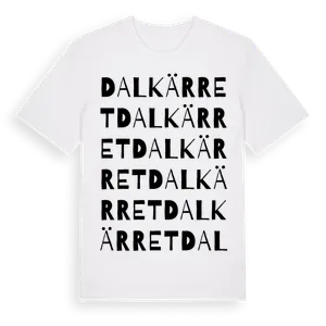 Dalkärret ordlek t-shirt – ekologisk bomull t-shirt från Pinshirt