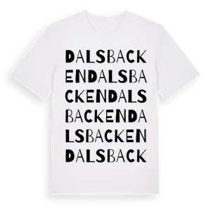 Dalsbacken ordlek t-shirt – ekologisk bomull t-shirt från Pinshirt