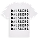 White t-shirt med Dalsberg ordlek t-shirt