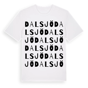 Dalsjö ordlek t-shirt – ekologisk bomull t-shirt från Pinshirt