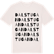 Vintage White t-shirt med Dalstugan ordlek t-shirt
