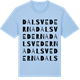 Blue Soul t-shirt med Dalsvederna ordlek t-shirt