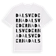 White t-shirt med Dalsvederna ordlek t-shirt