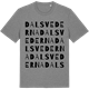 Mid Heather Gray t-shirt med Dalsvederna ordlek t-shirt