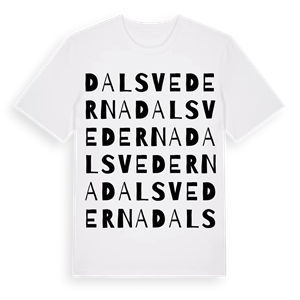 Dalsvederna ordlek t-shirt – ekologisk bomull t-shirt från Pinshirt