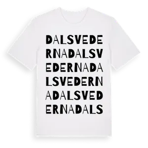 Dalsvederna ordlek t-shirt – ekologisk bomull t-shirt från Pinshirt