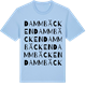 Blue Soul t-shirt med Dammbäcken ordlek t-shirt