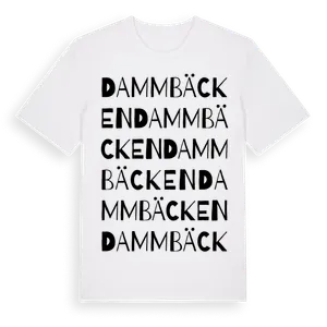 Dammbäcken ordlek t-shirt – ekologisk bomull t-shirt från Pinshirt