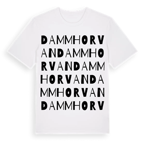 Dammhorvan ordlek t-shirt – ekologisk bomull t-shirt från Pinshirt